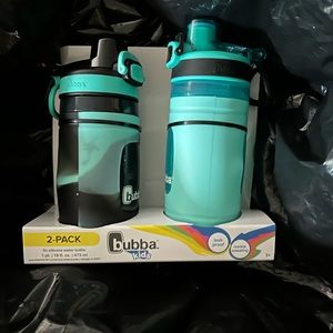 🔥NEW! 2 - PACK Bubba Cup 16oz UNI FLOW GREEN/BLACK Water Bottle 💦